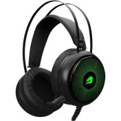 Resim GameBooster H12 Rebel RGB 7.1 Virtual Kısa Mikrofonlu Siyah Oyuncu Kulaklığı GB-H12 