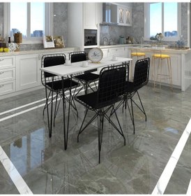 Resim Knsz masa sandalye takımı hem75mazlum byzsyh 140*040 sm 4 sandaly 