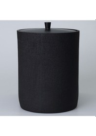 Resim Linen Çöp Kovası Siyah 