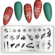 Resim Born Pretty Metal Stampa Tabakası Snowflake L-002 (53403) 