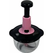 Resim Willowhaven Pembe Manuel Mutfak Doğrayıcı Paslanmaz Çelik Sebze Et Bıçak 