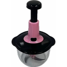 Resim Willowhaven Pembe Manuel Mutfak Doğrayıcı Paslanmaz Çelik Sebze Et Bıçak 