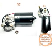 Resim 12V 55 Rpm Redüktörlü Dc Motor-Silecek Motoru 