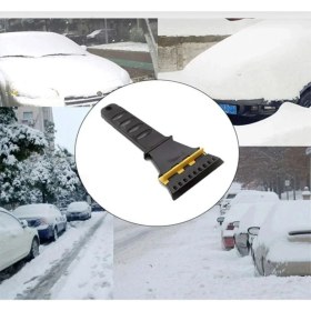 Resim AKS -Araç Buz Kazıyıcı Oto Araba Ön Camı Pencere Kar Temizleyici Kazıma Kış Buz Kırıcı 