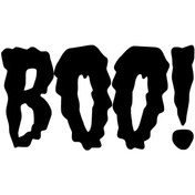 Resim Kıvırcıkyoga Cadılar Bayramı Boo Sticker Oto Motor Laptop Duvar Folyo Sticker 15x7 Cm 