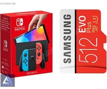 Resim 80 Oyun 512 GB Ekran Çip Çanta Hediye Nintendo Oled(Takas Olur) 