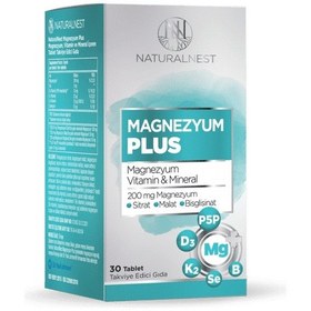 Resim Naturalnest Magnezyum Plus 30 Tablet 
