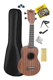 Resim Midex SPA-251 Maun Ağacı Kaliteli Soprano Ukulele Seti 