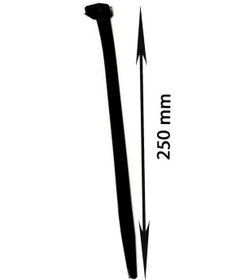 Resim Rutter 3.6x250 Mm Siyah Kablo Bağı 100 Lü Extra Dayanıklı Plastik Cırt Kelepçe Rt-3106 
