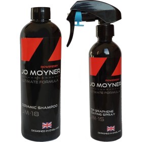 Resim Jo Moyner Ph Nötr Seramik Etkili Şampuan 500 Ml, Seramik Sprey Wax 250 ml Profesyonel Set 
