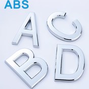 Resim ABS 26 Büyük Harfli Duvara Monte Kapı Tabelası, Kolay Kurulum, Su Geçirmez Yüzey, Ev, Apartman, Posta Kutusu, Otel Adresi, Otel Kapı Tabelaları için Pil veya Güç Gerektirmez|Kalın Tasarım|Dayanıklı ABS Reçine 