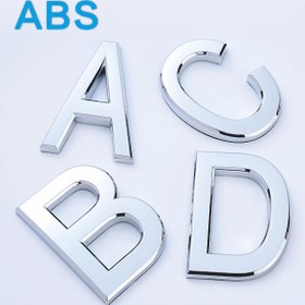 Resim ABS 26 Büyük Harfli Duvara Monte Kapı Tabelası, Kolay Kurulum, Su Geçirmez Yüzey, Ev, Apartman, Posta Kutusu, Otel Adresi, Otel Kapı Tabelaları için Pil veya Güç Gerektirmez|Kalın Tasarım|Dayanıklı ABS Reçine 