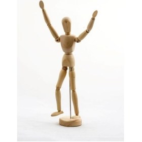 Resim Ahşap Robot Model 1 