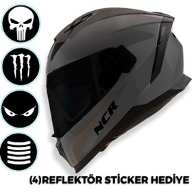 Resim Ncr Stream Full Face Siyah Vizörlü Kapalı Kask (Ece-06) 