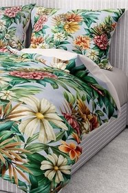 Resim MONOHOME Çift Kişilik Pamuk Saten Lastikli Çarşaf Nevresim Takımı - 3D Daisy Koleksiyonu, premium0989 