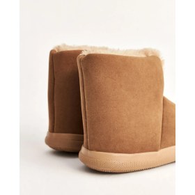 Resim Chirpy Harper Kadın Kışlık Panduf Camel Nubuk İçi Peluş Kumaşlı Konforlu Tasarım 
