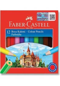 Resim Faber Castell Kuru Boya Kalemi Redline 12'li Yarım Boy 5171116412 