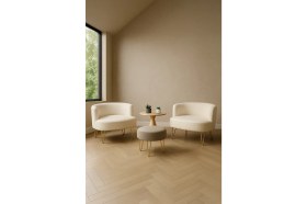 Resim Elegance 2'li Çay Seti Berjer ve Puf Takımı 