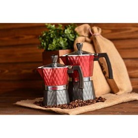 Resim FeyzaDesign Paslanmaz Çelik Moka Pot 6 Fincan, Şık ve Kullanışlı Mutfak Gereci 