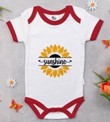 Resim Bitmeyen Kartuş Bk Kids Sunshine Tasarımlı Kırmızı Bebek Body Zıbın-1 