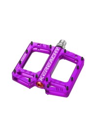 Resim Kereachy 3 Rulmanlı Ultralight Alüminyum Alaşımlı Mtb Bmx Geniş Platform Bisiklet Pedalı Mor 