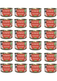 Resim Schesir Ton Ve Karidesli Tam Ve Dengeli Jöleli Kedi Konservesi 85 Gr. X 24 Adet 