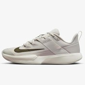 Resim Nike Court Vapor Lite Krem/Zeytin Kadın Tenis Ayakkabısı Nike