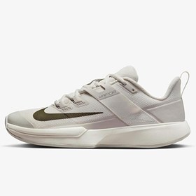 Resim Nike Court Vapor Lite Krem/Zeytin Kadın Tenis Ayakkabısı 