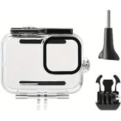 Resim Dashanshop Hero 13 Uyumlu 60 Metre Sualtı Aksesuar Kılıfı Yüksek Şeffaf Akrilik Su Geçirmez Kasa 