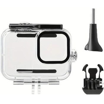 Dashanshop Hero 13 Uyumlu 60 Metre Sualtı Aksesuar Kılıfı Yüksek Şeffaf Akrilik Su Geçirmez Kasa