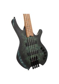 Resim Cort Space4sdg Headless 4 Telli Bas Gitar - Star Dust Green Profesyonel Space Serisi Hafif Gövde, Özel Köprü Sistemi, Aktif Eq Ve Göz Alıcı Kristal Bitiş 