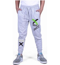 Resim Fyk Kids 2 Li Fermuarlı, Baskılı X Collection Erkek Çocuk Eşofman Altı Gri - Lacivert 