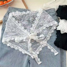 Resim Beşik Dantel Çiçekli Yaprak Fileli Saç Bandı - Bohem Vintage Tarzı Ayarlanabilir Bel Aksesuarı, Kadın Modası için Nefes Alabilen ve Rahat, Günlük veya Resmi Kıyafetler, Kot Bel Süsü | Zarif Çiçek Desenli File 