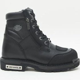 Resim Harley Davidson Renshaw Siyah Yağlı Deri Erkek Asker Botu CMM0600AW21 