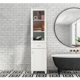 Resim Lake Çok Amaçlı Banyo Ve Mutfak Dolabı Beyaz Çok Renkli 