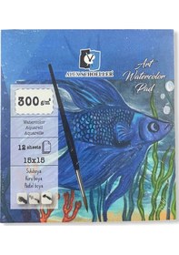 Resim Alex Schoeller Art Sulu Boya Defteri 15x15 300 G 12 Yaprak Alx-8 