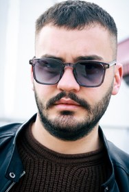 Resim ESRADA Unısex Kare Gri Çerçeve Mavi Cam Güneş Gözlüğü 1002 03 47-18-145 