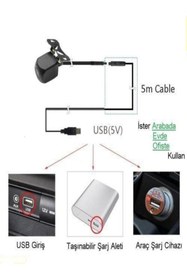 Resim ucuzcu market Usb Girişli Wifi Hd Kamera (cep Telefon+tablet Ile Arka Geri Vites Kamera Izleme - Tak Çalıştır 