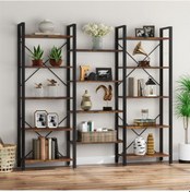 Resim Halevia Metal Ahşap Maxi Kitaplık. 