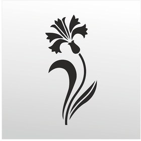 Resim Folyo Sticker Lale Adkpquy773 200cm Uzunluk Siyah 