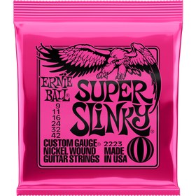 Resim Ernie Ball 2223 Super Slinky Nickel Elektro Gitar Teli (9-42) 