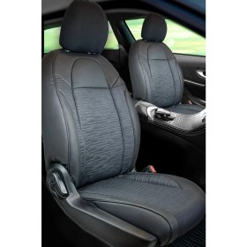 Resim Toyota Yaris Cross Uyumlu Oto Koltuk Kılıfı Deri, Kumaş Premium Siyah 