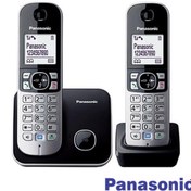 Resim Panasonic Dect Telefon Duo (Çift Ahize) KX-TG6812 Siyah - Gri 