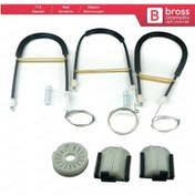 Resim Ford Mondeo MK4 BA7 2007-2015 4/5 Kapı İçin Ön Sağ Cam Kriko Seti 