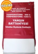 Resim Badem10 Sertifikalı Yangın Söndürme Battaniyesi 150x180 Mm 