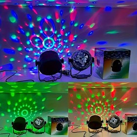 Resim Renklendirilmiş LED Projesi ile Mini Disko Topu Işığı - USB Güçlü, Çok Yönlü İç/Dış Mekan Parti, Karaoke, Araba ve Doğum Günü Dekoru, ABS Gövde, Akrilik Mercek, Su Geçirmez Olmayan, Araba Parti Işığı|Canlı Işık Gösterisi|Dayanıklı ABS 