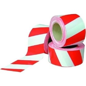 Resim Ikaz Emniyet Şerit Bant Kırmızı Beyaz 200 Mt 