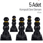 Resim İleri Trafik 5'li Kompozit Sınır Elemanı Seti 47 cm 