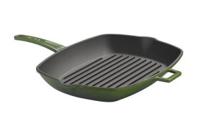 Resim Lava Döküm Izgara Tava 26x32 Cm. Metal Saplı Karışık 