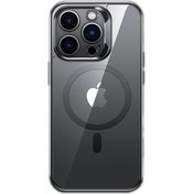 Resim iPhone 14 Pro Max Kılıf Magsafe Şarj Özellikli Premium Cam Arka Yüzey Benks Electroplated Kapak 